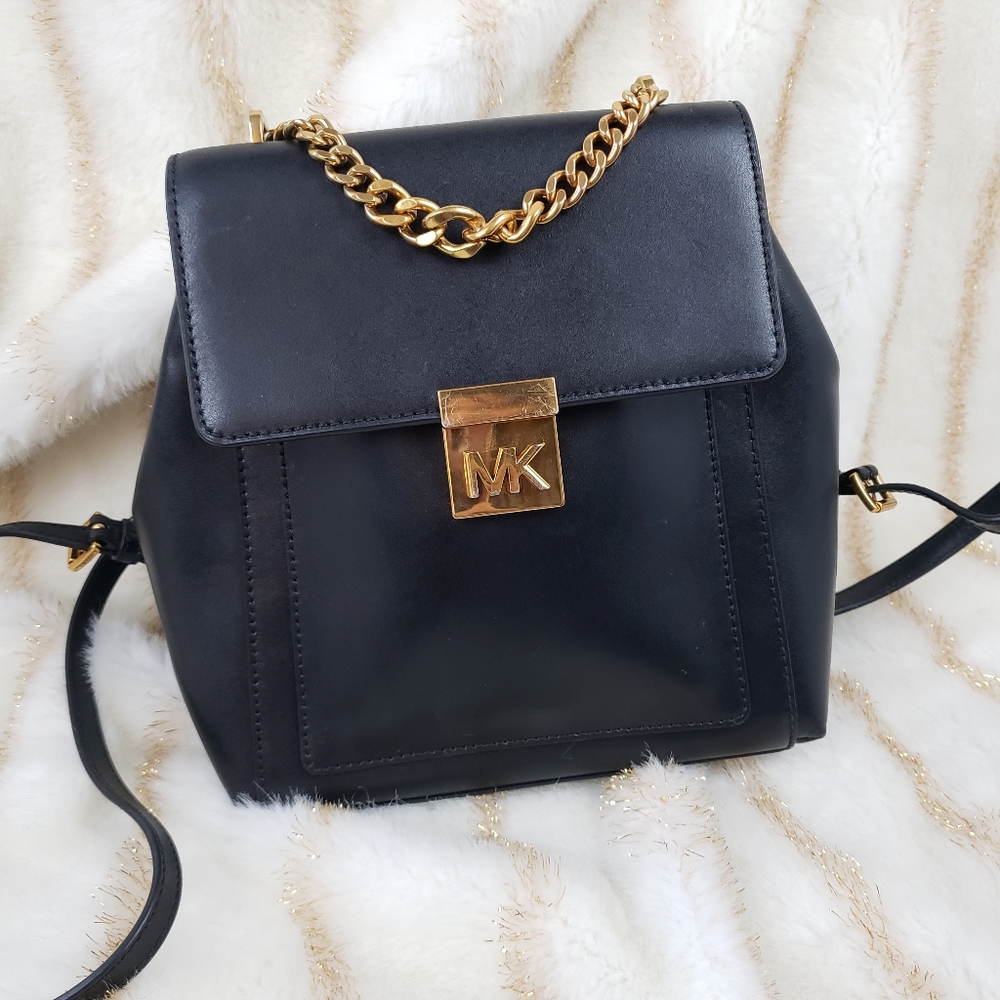 Michael Kors Mindy Backpack Leather Gold MK